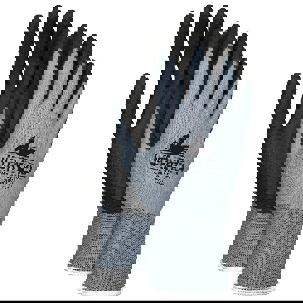 General Purpose Work Gloves: X-Small, Polyvinylchloride Coated, Nylon